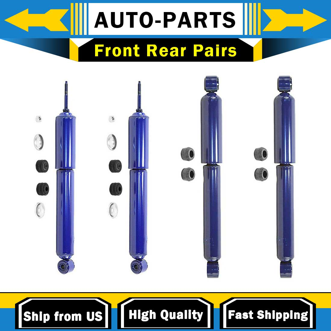 4X Shock Absorber Front Rear Pairs Monroe for 1992-2002,Isuzu