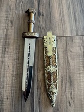 Decorative Dagger Knife w/ Ornate Sheath  Stainless Steel  Vintage Style
