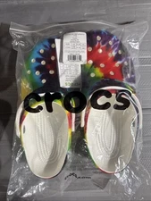 Crocs Classic Tie Dye Graphic Clog- Size 10W  8M
