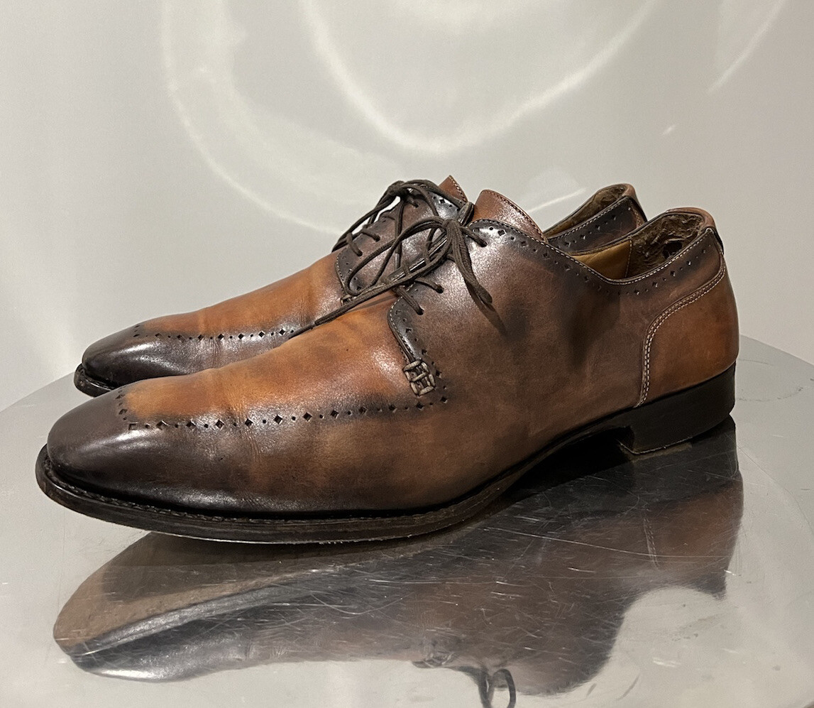CALZOLERIA HARRIS BROWN/LIGHT BROWN MADE IN ITALY LACE UP  display picture 2