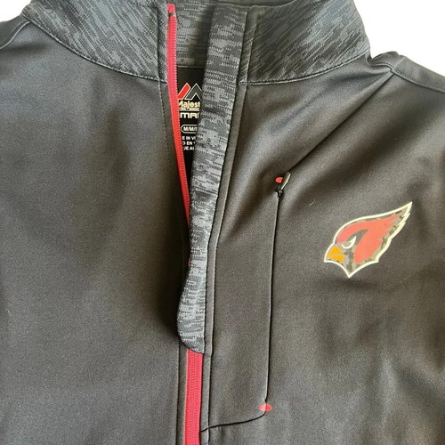 Arizona Cardinals Majestic Therma Base Full Zip Jacket Size Medium - Imagen 2 de 7