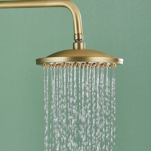 Shower System Freestanding Tub Faucet Rain Shower Head Floor Mounted Mixer Tap - Picture 16 of 72