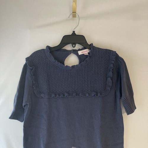 Vintage Xhilaration Target Victorian Style Knit Sweater XXL Slate Blue Coquette - Picture 12 of 13