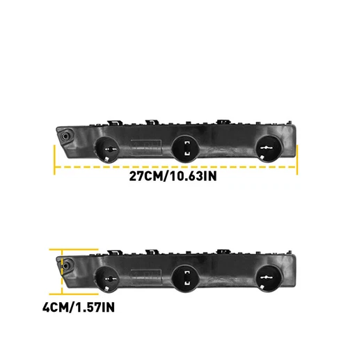 Pair For 14-2019 Nissan Rogue Front Left&Right Side Bumper Fender Bracket Black - Bild 2 von 11