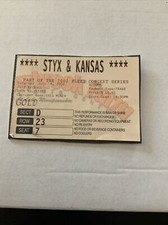 2002 Styx & Kansas Concert Ticket ROCK n ROLL