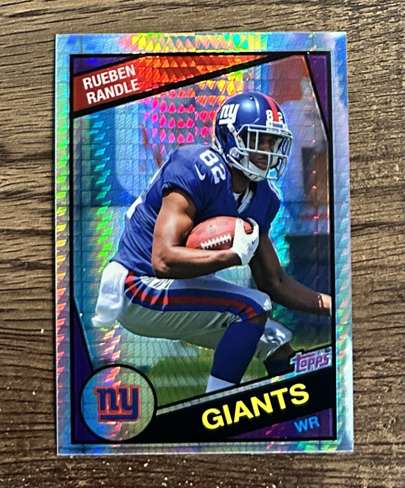 Rueben Randle Topps Chrome 1984 Inserts #12 Prism Refractor