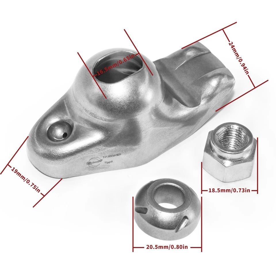 EPChunMi ROCKER ARMS Kit 1.5 for 87-02 Chevy SB 305 350 LT1 Vortec self-aligning - Image 4 of 4
