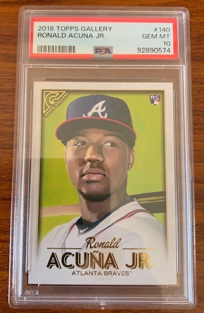 2018 Topps Gallery #140 Ronald Acuna Jr. PSA 10 92890574