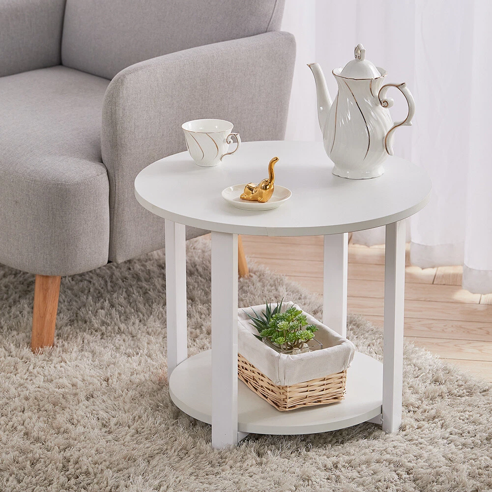 Round end table with lamp deals