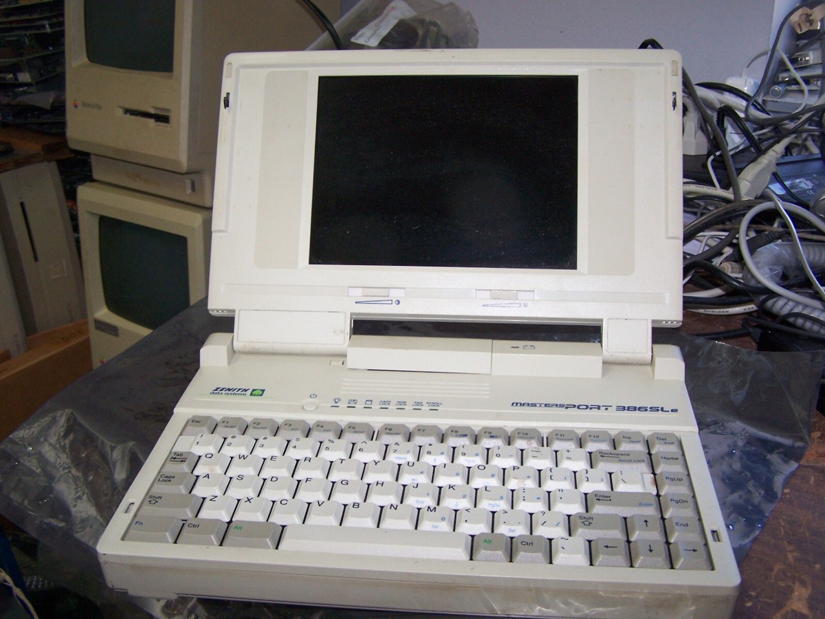 Zenith Mastersport386SLe-80 P/N ZWL-326-08 Notebook Computer