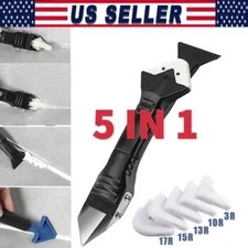 5 in 1 Silicone Sealant Remover Tool Kit Set Scraper Caulking Mould Removal US