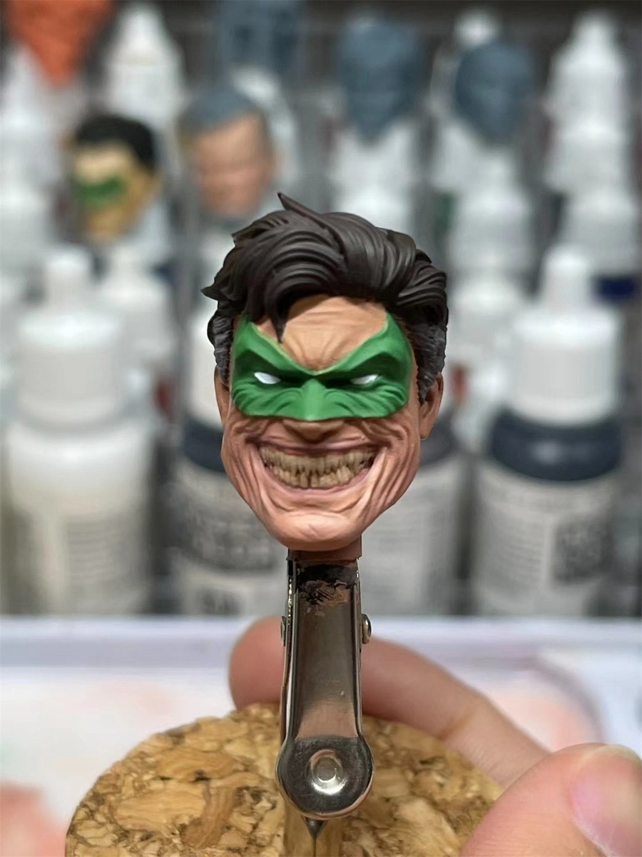 1/12 Painted Parallax Hal Jordan Head Sculpt Fit Mcfarlane