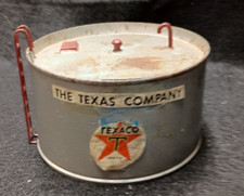 THE TEXAS COMPANY TEXACO TRAIN ACCESSORY TIN TANK 5.5"D X 3.5"H HO O SCALE RR