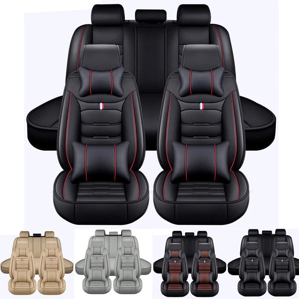 Juego completo de cojines de cuero para asiento de auto Hyundai Elantra/Tucson/Sonata/Acent Foto 3 de 4
