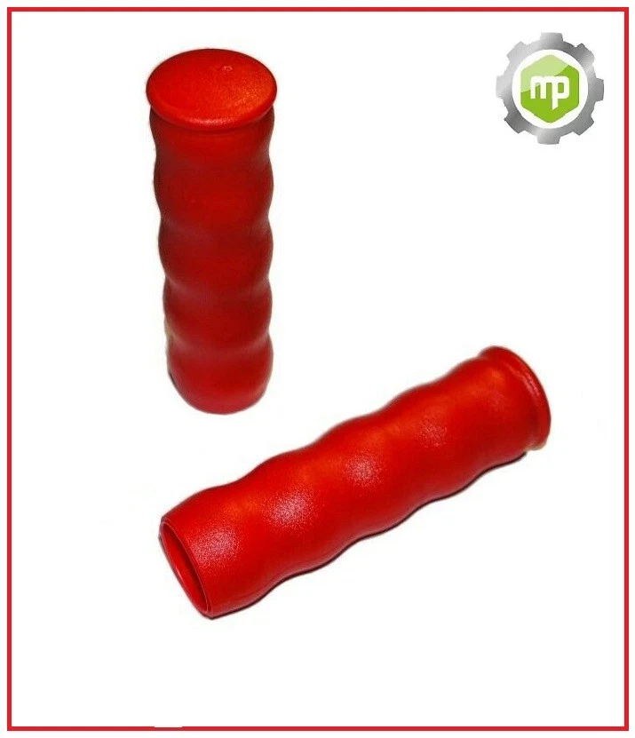 2x Ersatzgriff Griff Wellengriff Schubkarre Sackkarre Stange Rohr 28 mm ROT