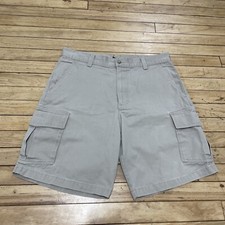 Dockers Cargo Shorts Men 34 Khaki Workwear Outdoor Hiking Casual Dad Grunge Wear