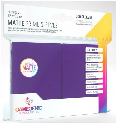 100 Gamegenic Matte Prime Standard Card Sleeves Deck Protectors 66mm x 91mm - Picture 6 of 25