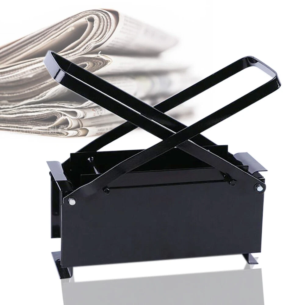 Eco Friendly Paper Brick Fire Block Recycling Press Black Log Briquette  Maker US | eBay
