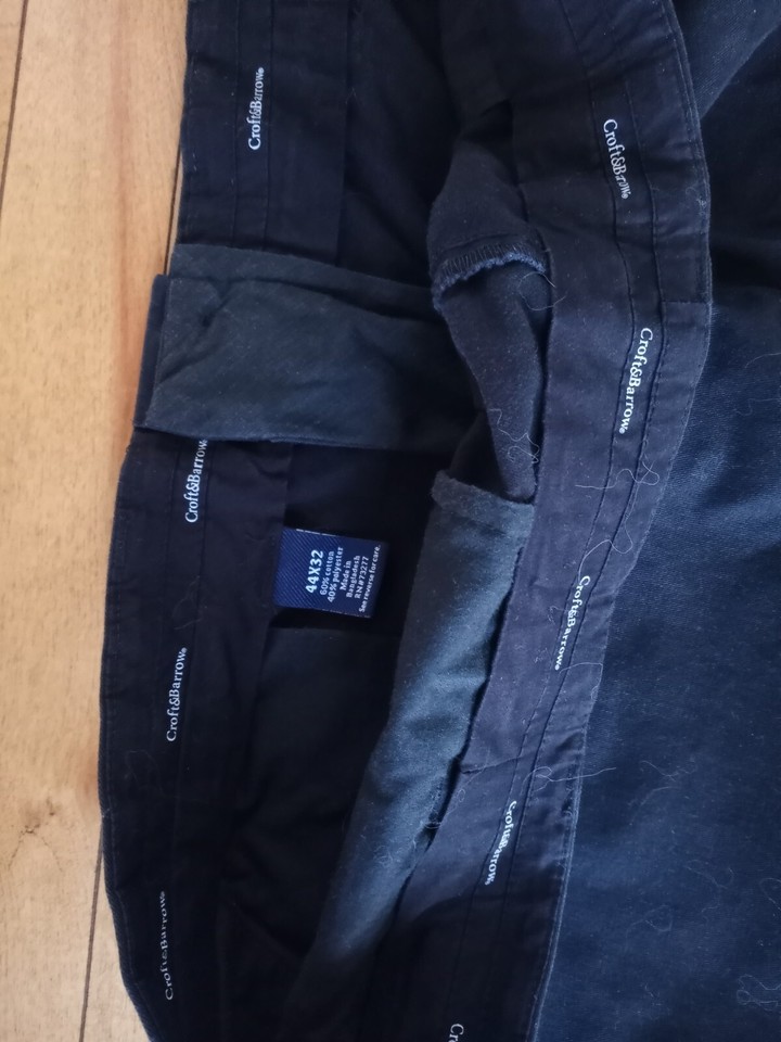 Croft & Barrow Classic Fit Men's Dress Pants 44 x 32 RN# 73277 Black | eBay