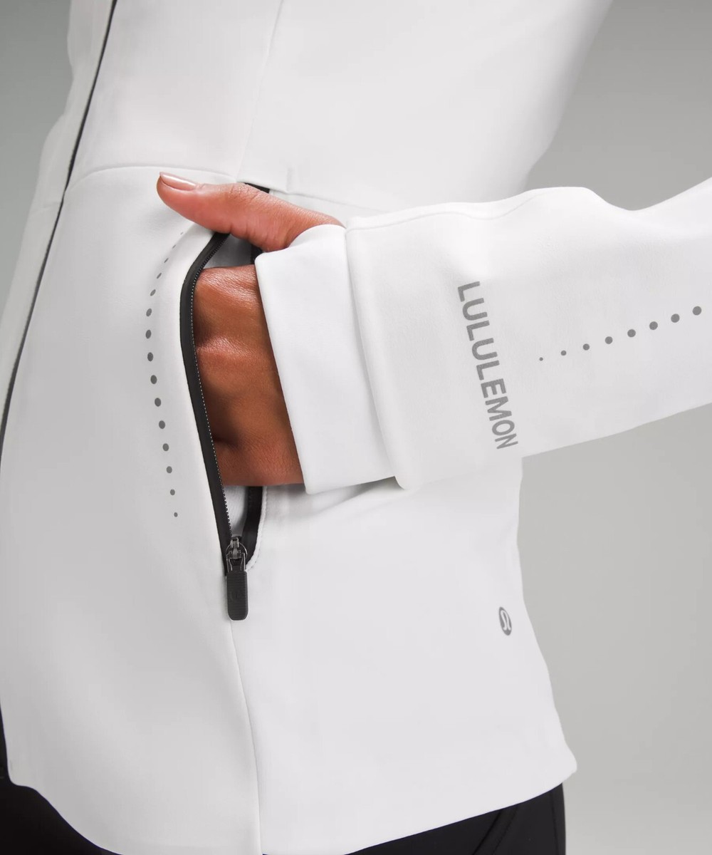 NEW Women Lululemon Cross Chill Jacket RepelShell White Size 8 | eBay