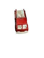 Tootsietoy Diecast Metal Fire Truck Red White Vintage