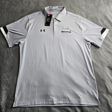 NWT Under Armour Mens XL HeatGear Trophy Polo Gray S/S