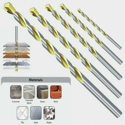 ADDAX TCT MULTIZWECKBOHRER BIT HARTMETALLSPITZE GEMAUERWERK METALL KUNSTSTOFFFLIESEN STEIN