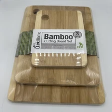 LexiHome Bamboo Cutting Board Set 3 Pack New
