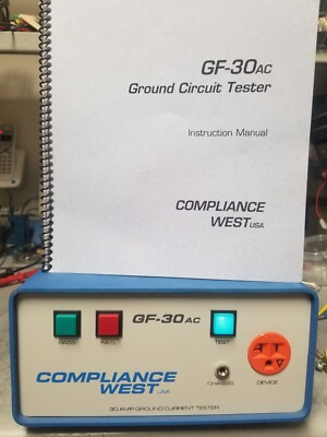 Compliance West GF-30AC 30A Ground Safety Tester WORKING! Test Cable included