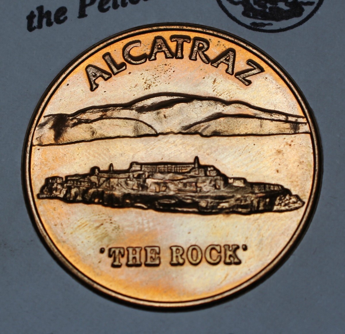 Vintage ALCATRAZ “THE ROCK” PRISON MEDAL - SAN FRANCISCO - COPPER