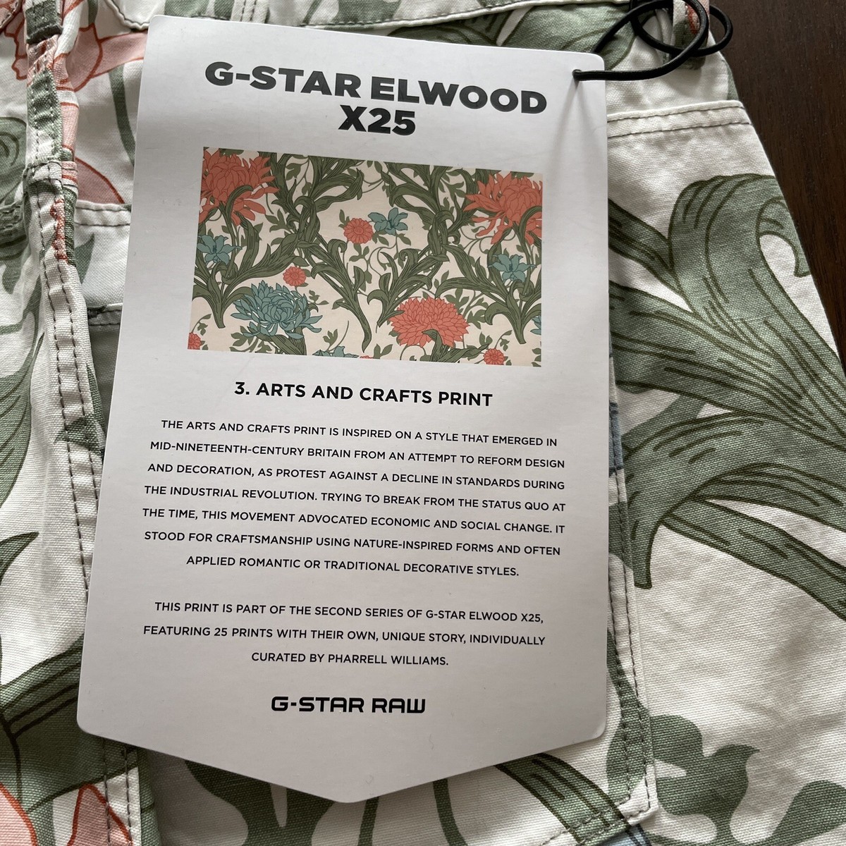 G-STAR Raw X Pharrell Williams Elwood X25 Collection Pants Arts