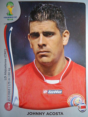 Panini 285 Johnny Acosta Costa Rica FIFA WM 2014 Brasilien