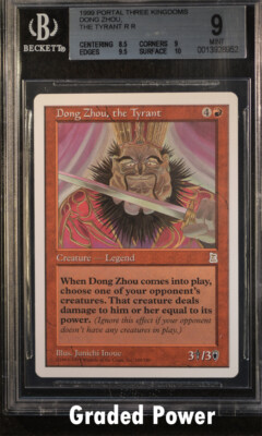 Portal Three Kingdoms Dong Zhou, The Tyrant BGS 9 Magic MTG | eBay