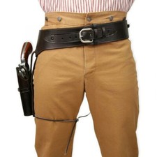 Cowboy PU Western Plain Holster Gun Middle Ages Holster Pistol Belt Revolver