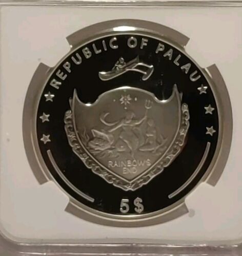 2015 Mountains & Flora 1st Ascent Of Matterhorn NGC PF69 UCAM Palau $5 - Picture 3 of 4
