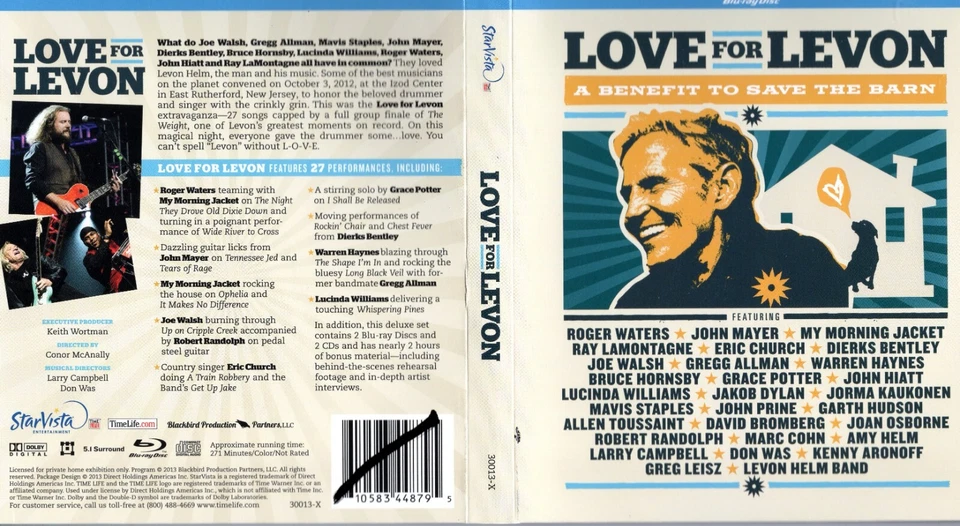 Love for Levon: A Benefit to Save the Barn [2 Blu-Ray 2 cds] [Digipak] - Image 2 of 2