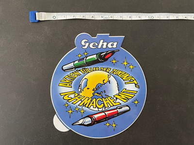 Aufkleber Sticker Geha Ich mach mit Aktion Füller