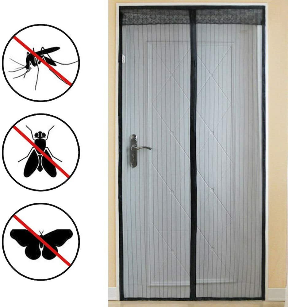 Fly Screen Door Curtain GENERISE Fly Screens for Doors Size