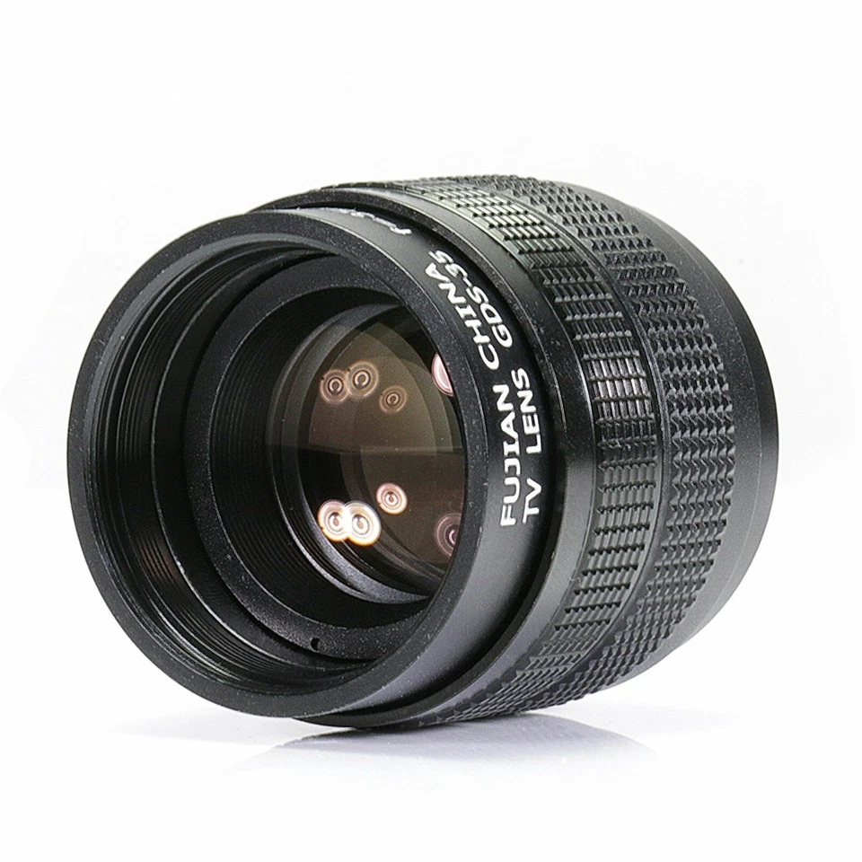 35mm f/1.7 CCTV Fujian Movie lens for EOS M camera adapter bundle & hood - Image 4 of 4