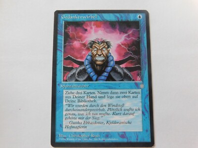 Brainstorm (DE) Ice Age German MTG 1 Gedankenwirbel FREE SHIPPING