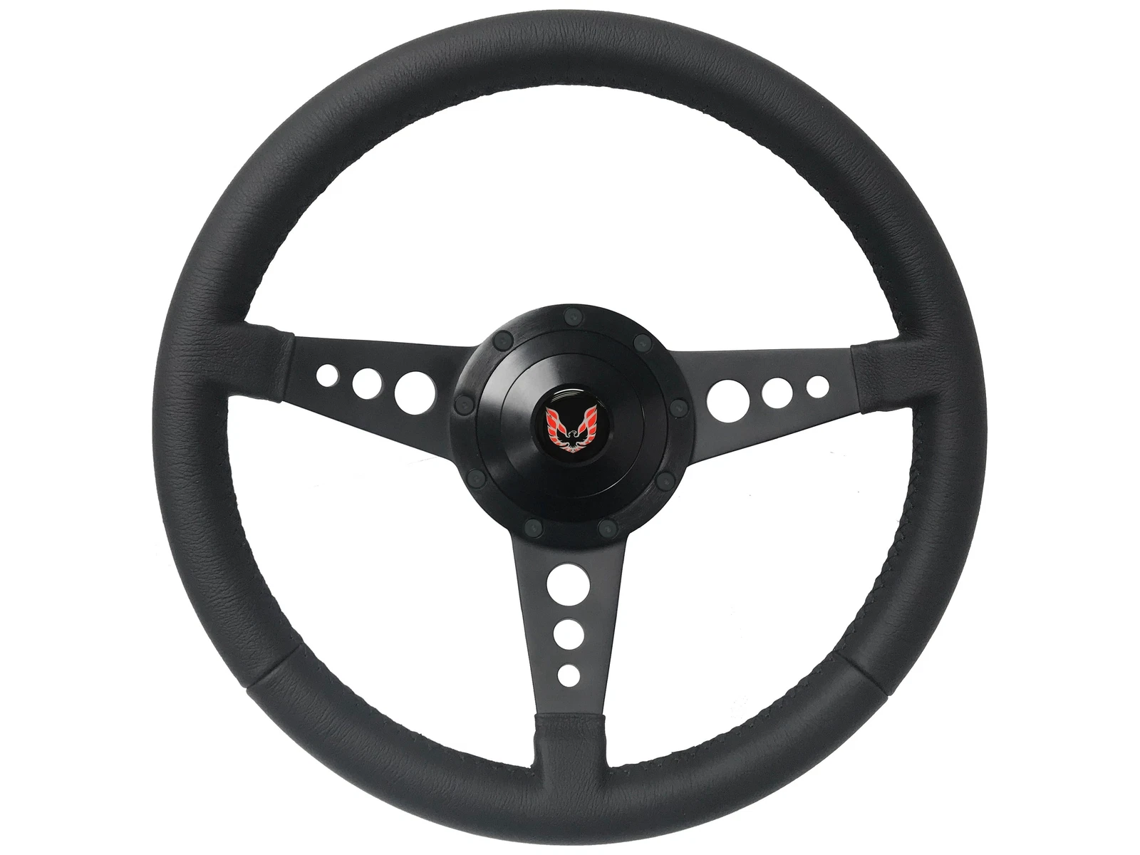 1969-94 Pontiac Firebird Trans Am Black Leather 3 Spoke Steering