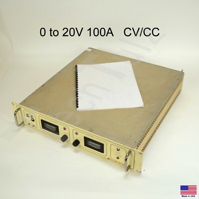  Power Ten 3400D-20100  0 to 20V 100A Power Supply CV/CC + Test Report