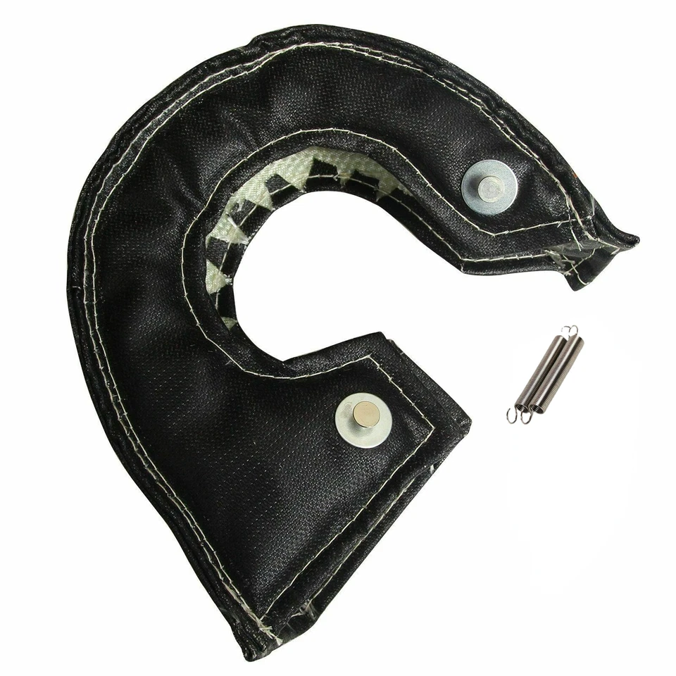 Cubierta de fibra protectora térmica turbo negra para GT25 GT28 TD04 TD05 16G 18G T3 Foto 2 de 3