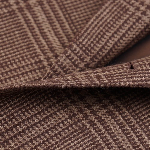 NWT $7495 KITON Brown Glen Check Cashmere-Silk Sport Coat 40 R (Eu 50) - Picture 2 of 9