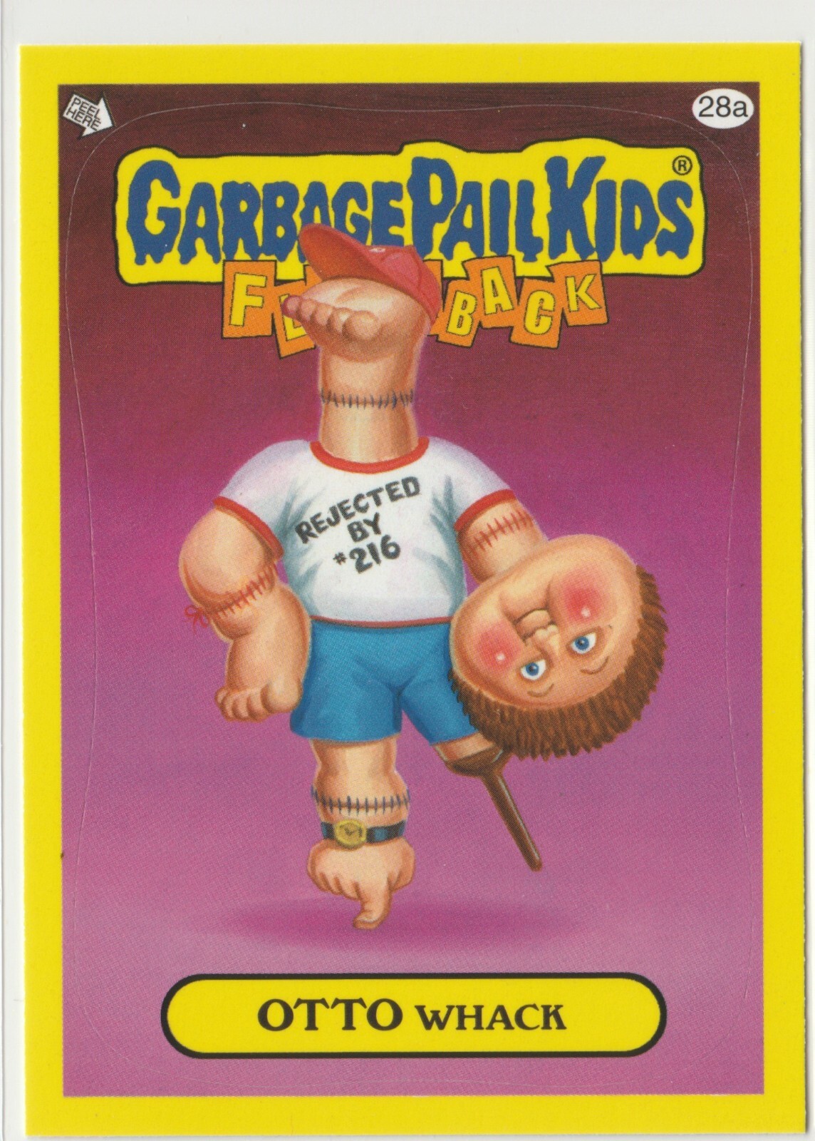 Otto Whack Garbage Pail Kids GPK 2011 Flashback Series 3 FB3 #28a