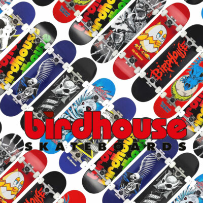 Vogelhaus komplettes Skateboard - Stufe 1. 12 Designs, tolles Weihnachts-/Geburtstagsgeschenk!
