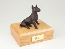Bull Terrier Pet Funeral Cremation Urn Available in 3 Different Colors  4 Sizes