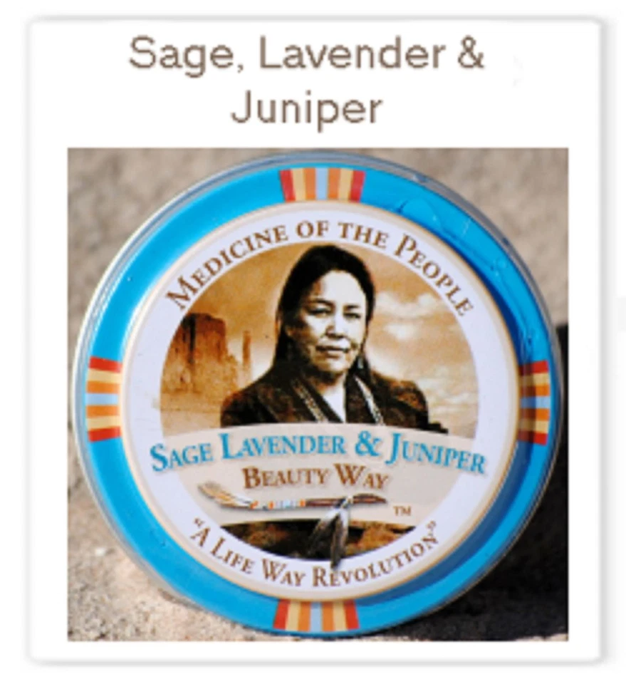 2 Tins of Navajo Medicine Of The People Sage Lavender & Juniper Calm - 0.75oz ea