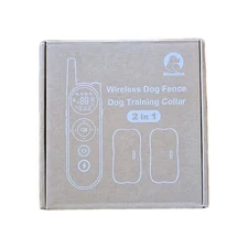 MIMOFPET X3 Wireless Dog Fence 2-Pack Dog Training Collar w/ Remote, BLACK