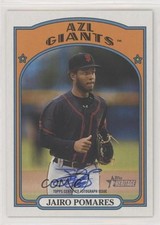 2021 Topps Heritage Minor League Edition Real One Jairo Pomares #ROA-JP Auto 1c9